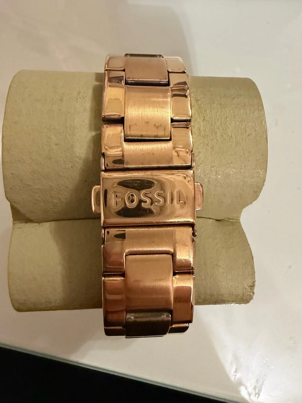 Fossil Rose Gold Crystal-Trim Multifunction Women's Watch